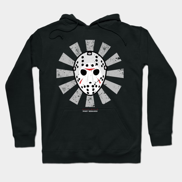 Jason Voorhees Retro Japanese Friday 13th Hoodie by Nova5